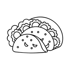 carnitas tacos icon, carnitas tacos line art - simple line art of carnitas tacos, perfect for carnitas tacos logos and icons