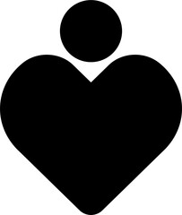 Black parental control icon