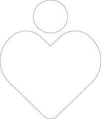 Black parental control icon