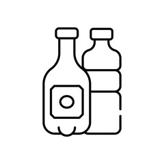 Plastic Waste Vector icon