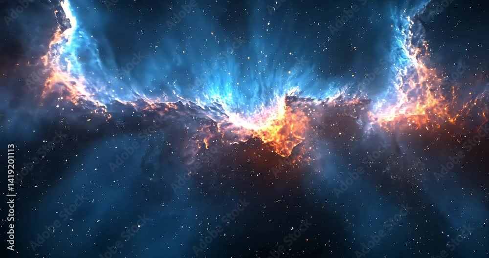 Wall mural abstract nebula background image