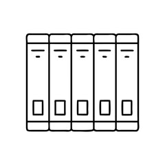 encyclopedia set icon, encyclopedia set line art - simple line art of encyclopedia set, perfect for encyclopedia set logos and icons