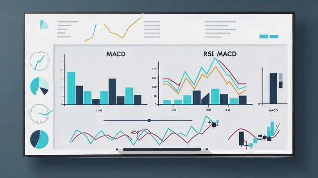 Technical Analysis Basics for Beginners with Simple Financial Charts and Trading Indicator Visualization
