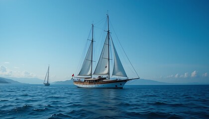 sailing boat in the sea