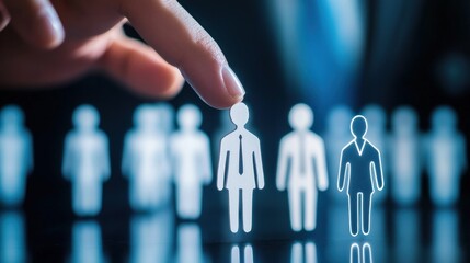 Selecting a candidate from a pool of applicants