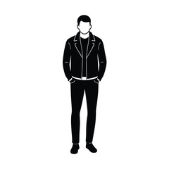  Clothing Silhouette in a man