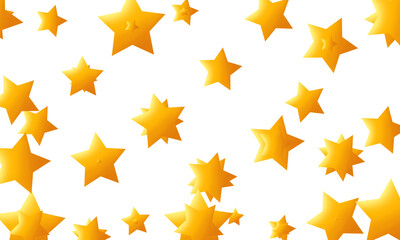 golden stars on white background