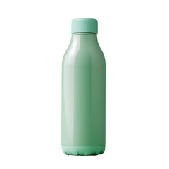 Eco-friendly water bottle in modern kitchen minimalist side view photography