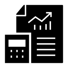 Financial Report with Growth Chart
