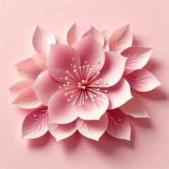 Fototapeta premium Cherry with petal shaped edges