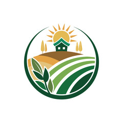 agriculture logo design vector 