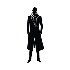 Clothing silhouette of a man