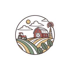 agriculture logo design vector 