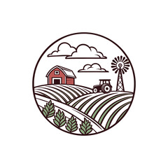 agriculture logo design vector 