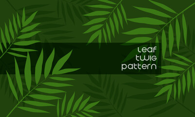 Fototapeta premium Abstract pattern of random hand drawn leaf branches. Leaf ornament. Contemporary leaf design for fabric, Prints, Social Media and more