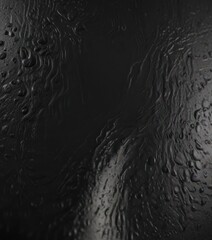 Fototapeta premium Intricate leather grain, high-gloss black finish , premium, macro