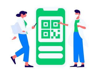 Medical characters fighting the epidemic flat vector concept operation hand drawn illustration
