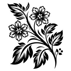 Blossom Branch Vector Illustration