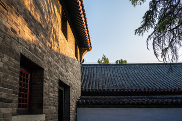Ancient Chinese Architecture in Sunlight