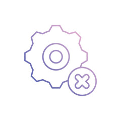 Bad Setting  Vector icon