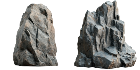 Realistic Natural Rock Formations for Landscape and Background Use