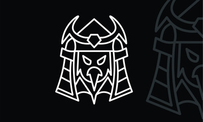 Eagle warrior logo design suitable to your brand, gaming logo, japan, samurai, esports, mascot, and more