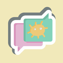 Sticker Bioethics Deabte. related to Bioengineering symbol