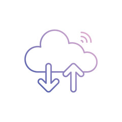 Cloud Sync Vector icon