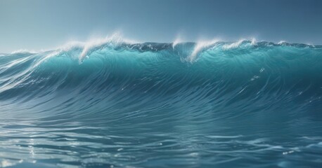 Fototapeta premium Soothing blue water wave background, ethereal patterns for design , art, illustration