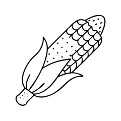 mexican corn on the cob elote icon, mexican corn on the cob elote line art - simple line art of mexican corn on the cob elote, perfect for mexican corn on the cob elote logos and icons