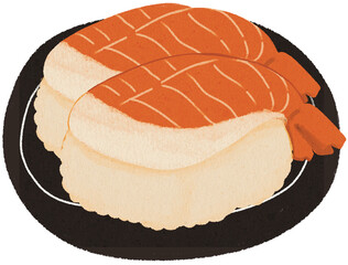 Cute Japanese Food Set Illustration