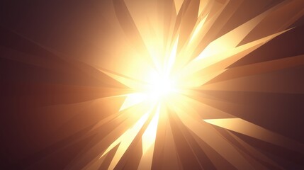 Obraz premium Bright, abstract light rays on a warm gradient background.