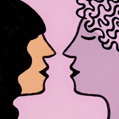 vector illustration of a couple