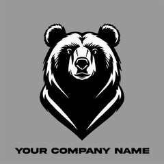 Bear Illustration Vector Art Wild Animal Graphic Design Element