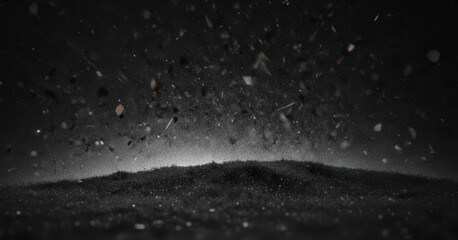 Inky black canvas scattered with diamond dust starlight ,  galaxy,  interstellar