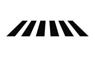 Crosswalk lines. pedestrian crossing icon. zebra crossing. vector illustration, crossover isolated on white background.
