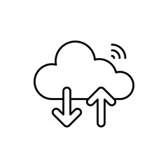 Cloud Sync Vector icon