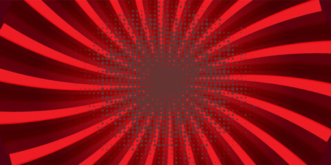 Stylish colorful retro comic speech bubble on halftone orange color background. Vector illustration, vintage design, pop art style.