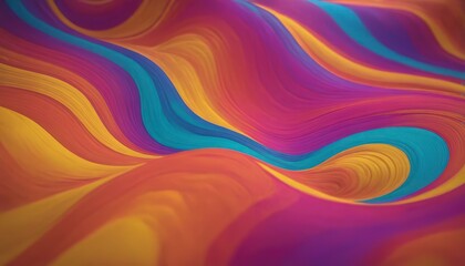 Obraz premium Abstract colorful wave background. Vivid color swirls and curves create a dynamic and vibrant design.