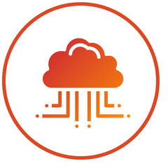 Vector Design Cloud Computing Icon Style