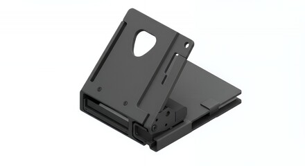 Obraz premium Dark Gray Foldable Stand 3D Rendering Isometric View