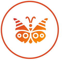 Vector Design Butterfly Icon Style