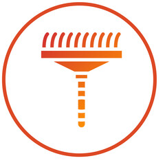 Vector Design Rake Icon Style