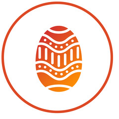 Vector Design Easter Egg Icon Style