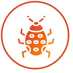 Vector Design Ladybug Icon Style