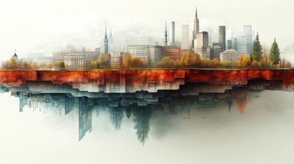 Visual metaphor for ECB influence over Eurozone economy using layered graphics