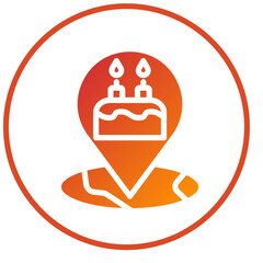 Birthday Location Icon Style