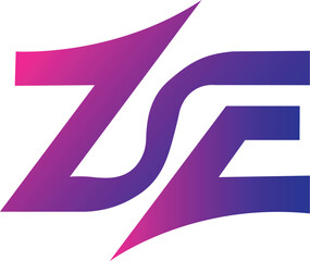 Ze Logo With Pink & Blue Gradient