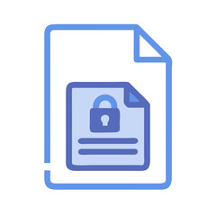 Secure Document Drive Icon Representing Digital File Protection and Encrypted Storage