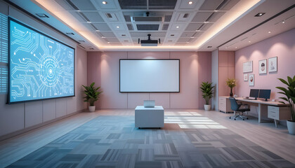 Modern presentation room interior design